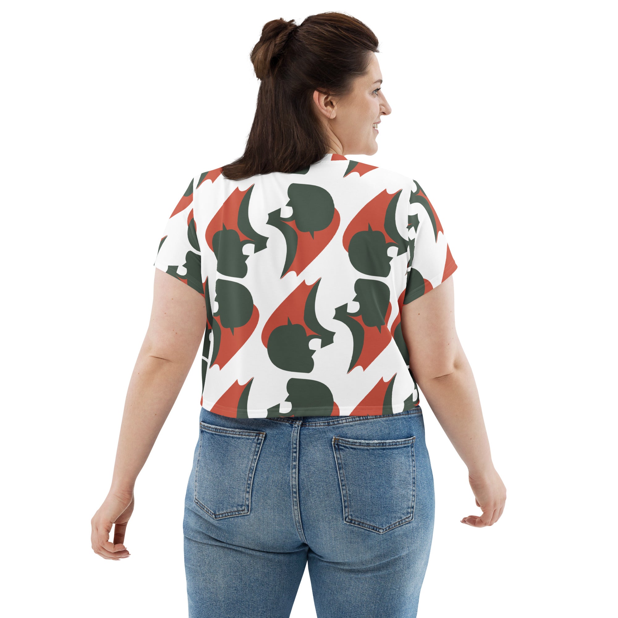 All-Over Print Crop Tee | The  Potato Textile - Weshalo World 