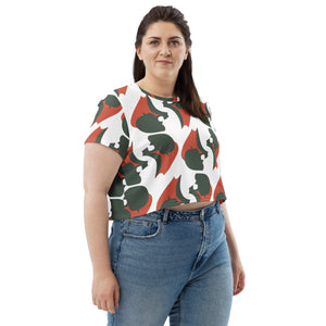 All-Over Print Crop Tee | The  Potato Textile - Weshalo World 