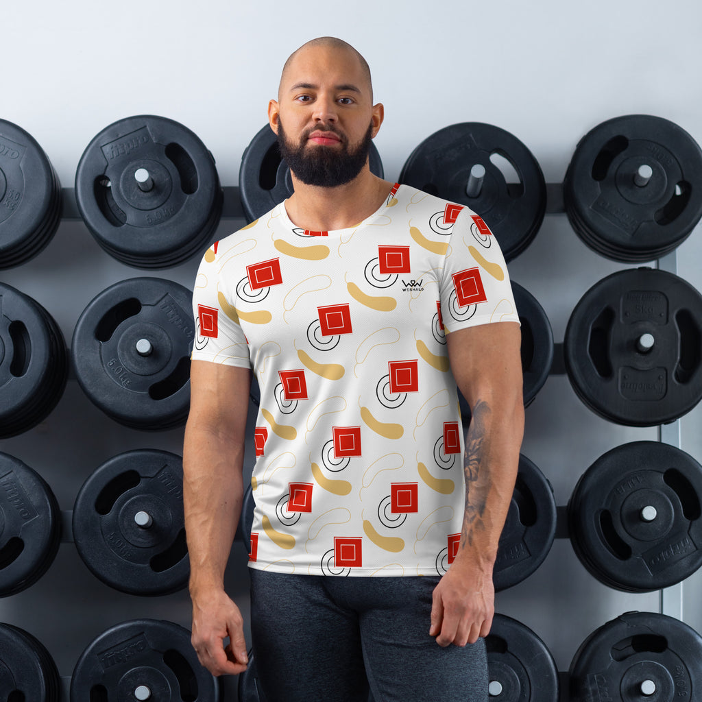 All-Over Print Men's Athletic T-shirt | The Gourd Textile